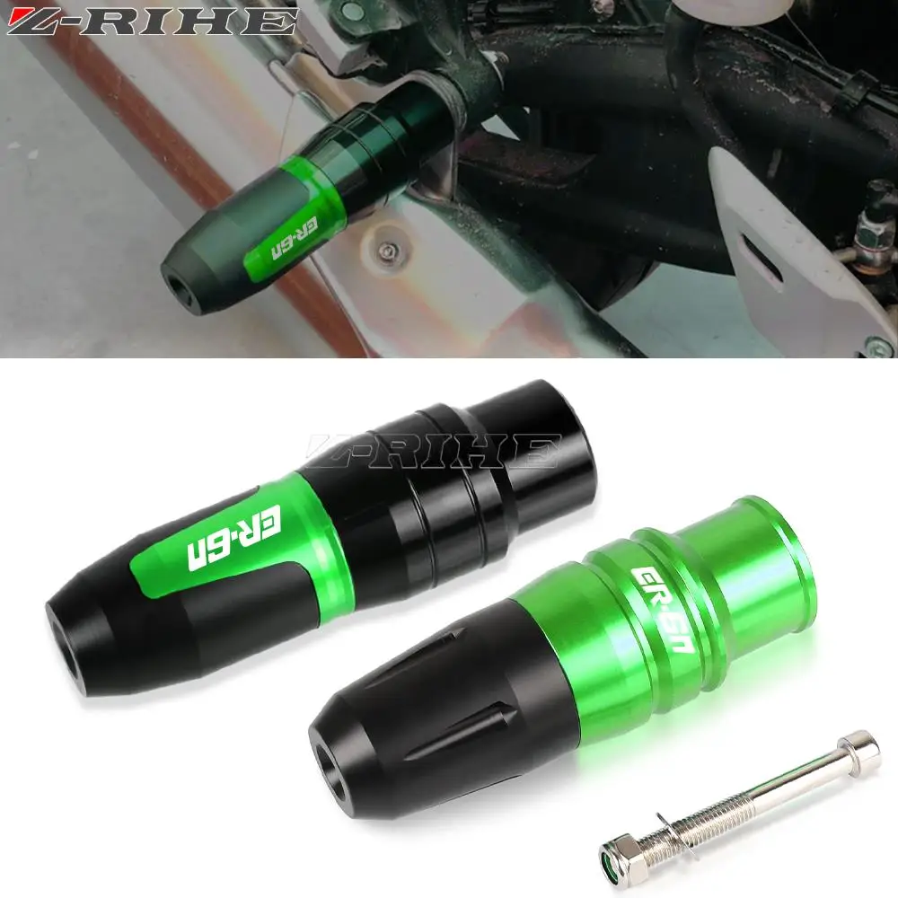 

Frame Exhaust Sliders Anti Crash Pad Protector FOR KAWASAKI ER6N ER-6N 2010 2011 2012 2013-2021 Accessories Falling Protection