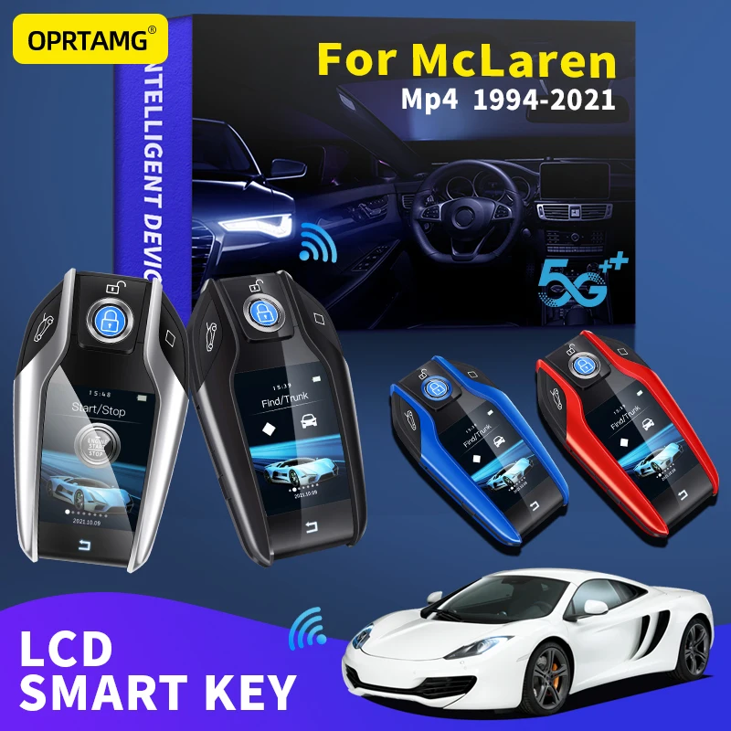 

OPRTAMG For McLaren Mp4 1994 1995 1996 2000 2002 2003 2005 2022 Car Smart Remote Control Key LCD Display for Keyless Smart Key