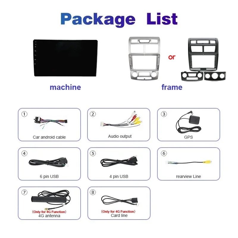 Автомобильный радиоприемник MAMSM для Kia Sportage 2 2004-2010 Android 13 мультимедийный