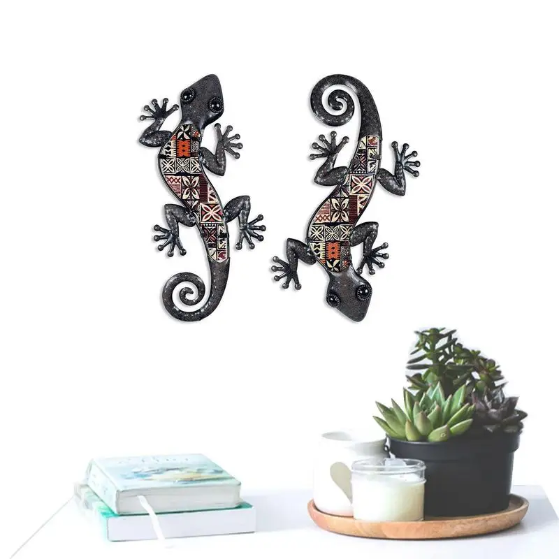 

Metal Wall Art Sculpture Decoration Metal Wall Art Outdoor Decorations Wall Hangings 2pcs/set Wall Art For Garden Balcony Yard