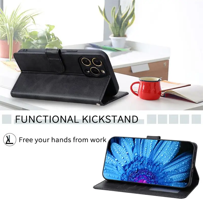 Для OPPO A80 5G Чехол-кошелек-книжка Кожаный чехол Чехол Силиконовый