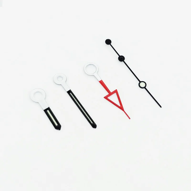 New Watch Parts Green Luminous Black Red Watch Hands Fit For 3804 2813 8215 Movement Hour Minute Second GMT Hand