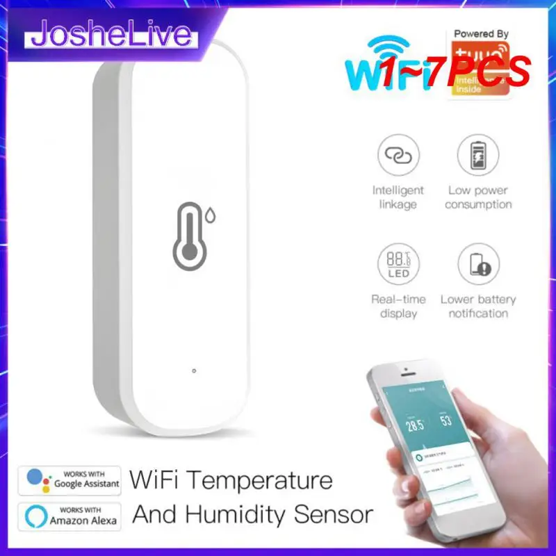 

Датчик влажности и температуры Zigbee 3,0 Wi-Fi, 1-7 шт.