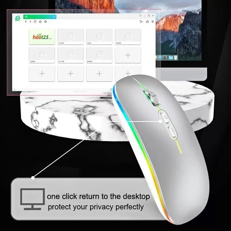 

Wireless Mouse Ergonomic Computer Mouse PC Optical Mause with USB Receiver 5 buttons 2.4Ghz Wireless Mice 1600 DPI For Laptop