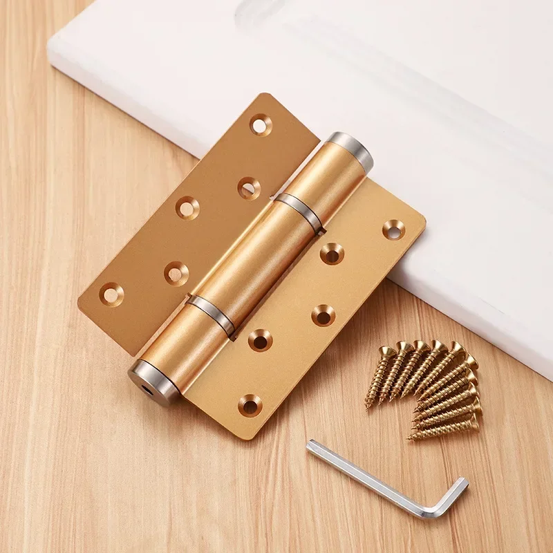 

2 шт./компл., алюминиевый скрытый дверной доводчик, гидравлически буферная пружинная петля, автоматическое закрытие