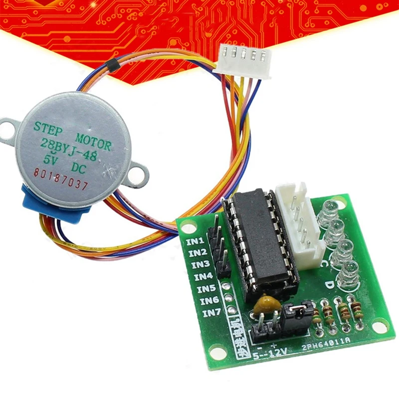 Плата драйвера шагового двигателя Uln2003 + полный комплект 5 В