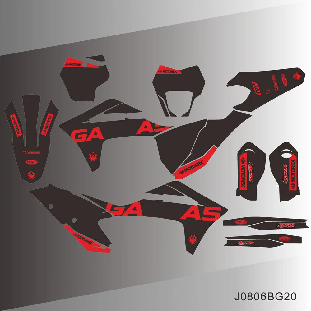 

Для GASGAS GAS MC EX EC 125 250 300 350 450 2021 2022 2023 полностью графические наклейки задний фон для мотоцикла с индивидуальным номером