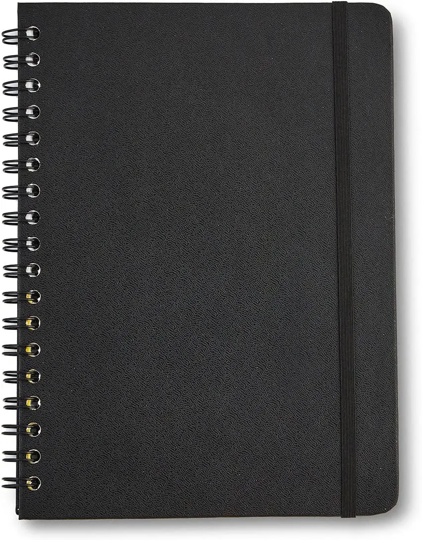 

Caderno Espiral Clássica Pautado 17x24 Preto notebooks com frete grátis