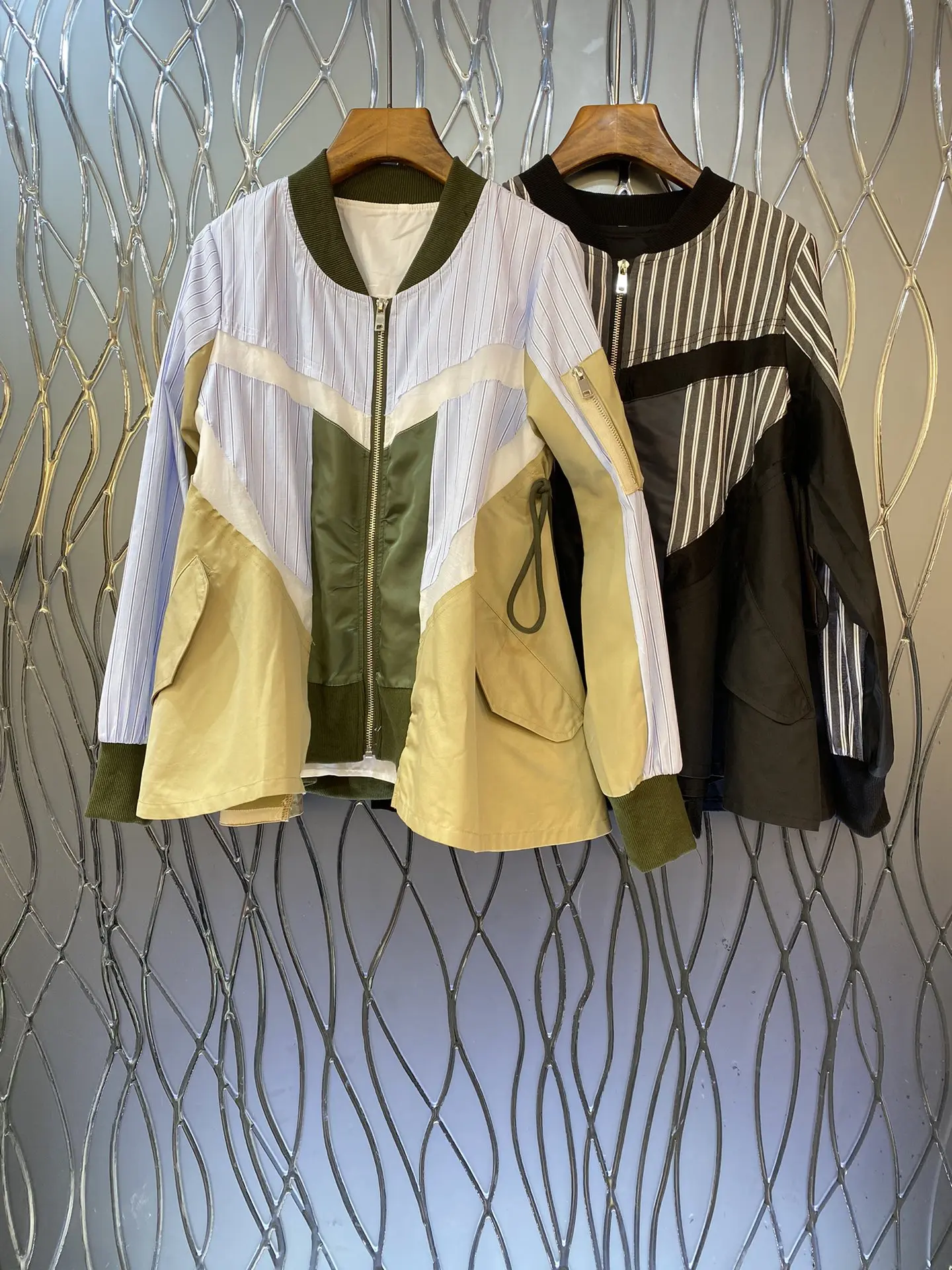 

2023 осень и ранняя зима модная новинка Женская одежда комбинированное пальто 0802