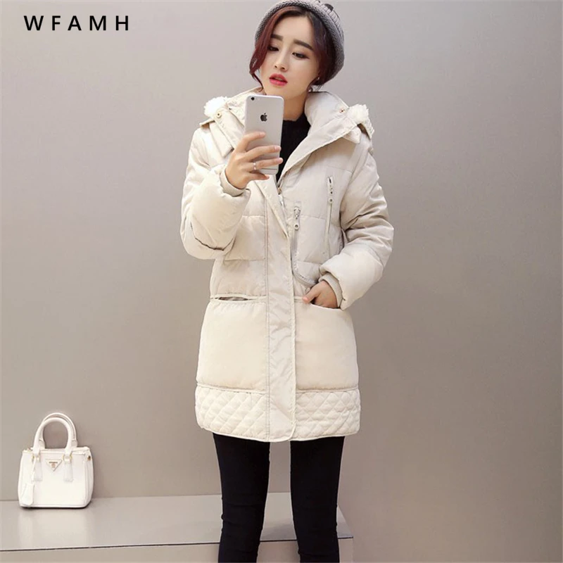 

Lusumily 2023 Spring Winter Women's Jackets Cotton Coat Padded Long Slim Hooded Parkas Female Outwear Warm Jacket Wool Clothing