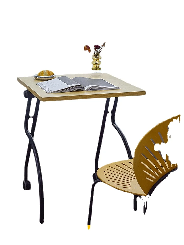

Xl Folding Desk Small Apartment Simple Home Office Desk Designer Creative Movable