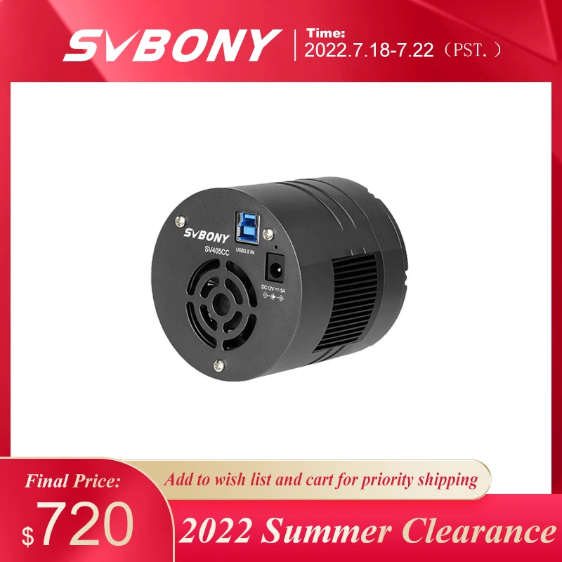 SVBONY SV405CC DSO с охлаждением 11.7Mp CMOS цветная астрономическая камера USB 3 0 для опытной