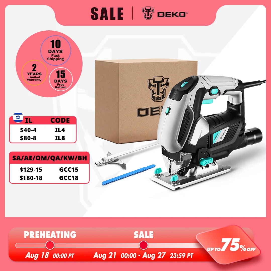 ΠΠ»Π΅ΠΊΡΡΠΎΠΏΠΈΠ»Π° DEKO Jig Ρ ΡΠ΅Π³ΡΠ»ΠΈΡΡΠ΅ΠΌΠΎΠΉ ΡΠΊΠΎΡΠΎΡΡΡΡ, ΡΠ»Π΅ΠΊΡΡΠΈΡΠ΅ΡΠΊΠ°Ρ ΠΏΠΈΠ»Π° Ρ 1 Π»Π΅Π·Π²ΠΈΡΠΌΠΈ, 2 ΡΠ³ΠΎΠ»ΡΠ½ΡΠΌΠΈ ΡΠ΅ΡΠΊΠ°ΠΌΠΈ, 1 ΠΌΠ΅ΡΠ°Π»Π»ΠΈΡΠ΅ΡΠΊΠΎΠΉ Π»ΠΈΠ½Π΅ΠΉΠΊΠΎΠΉ, 1 ΡΠ΅ΡΡΠΈΠ³ΡΠ°Π½Π½ΡΠΌ ΠΊΠ»ΡΡΠΎΠΌ, Π»ΠΎΠ±Π·ΠΈΠΊΠΎΠΌ, Π»ΠΎΠ±Π·ΠΈΠΊ ΡΠ»Π΅ΠΊΡΡΠΈΡΠ΅ΡΠΊΠΈΠΉοΌΡΠ°Π±Π΅Π»ΡΠ½Π°Ρ ΠΏΠΈΠ»Π°οΌΡΠ»Π΅ΠΊΡΡΠΎΠΈΠ½ΡΡΡΡΠΌΠ΅Π½Ρ ΠΠ»Π΅ΠΊΡΡΠΎΠΏΠΈΠ»Π° DEKO Jig Ρ ΡΠ΅Π³ΡΠ»ΠΈΡΡΠ΅ΠΌΠΎΠΉ ΡΠΊΠΎΡΠΎΡΡΡΡ, ΡΠ»Π΅ΠΊΡΡΠΈΡΠ΅ΡΠΊΠ°Ρ ΠΏΠΈΠ»Π° Ρ 1 Π»Π΅Π·Π²ΠΈΡΠΌΠΈ, 2 ΡΠ³ΠΎΠ»ΡΠ½ΡΠΌΠΈ ΡΠ΅ΡΠΊΠ°ΠΌΠΈ, 1 ΠΌΠ΅ΡΠ°Π»Π»ΠΈΡΠ΅ΡΠΊΠΎΠΉ Π»ΠΈΠ½Π΅ΠΉΠΊΠΎΠΉ, 1 ΡΠ΅ΡΡΠΈΠ³ΡΠ°Π½Π½ΡΠΌ ΠΊΠ»ΡΡΠΎΠΌ, Π»ΠΎΠ±Π·ΠΈΠΊΠΎΠΌ, Π»ΠΎΠ±Π·ΠΈΠΊ ΡΠ»Π΅ΠΊΡΡΠΈΡΠ΅ΡΠΊΠΈΠΉοΌΡΠ°Π±Π΅Π»ΡΠ½Π°Ρ ΠΏΠΈΠ»Π°οΌΡΠ»Π΅ΠΊΡΡΠΎΠΈΠ½ΡΡΡΡΠΌΠ΅Π½Ρ