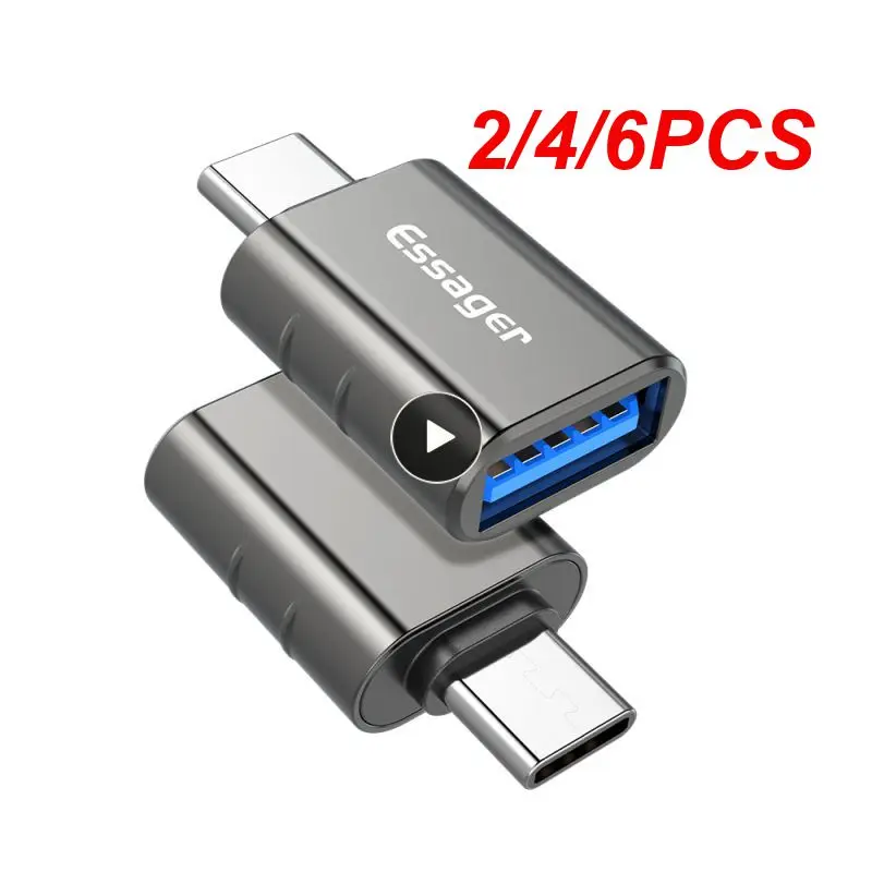 

2/4/6PCS Plug And Play Fast Identification Usb-c Female Connector Usb3.0 5gbps High-speed Transmission