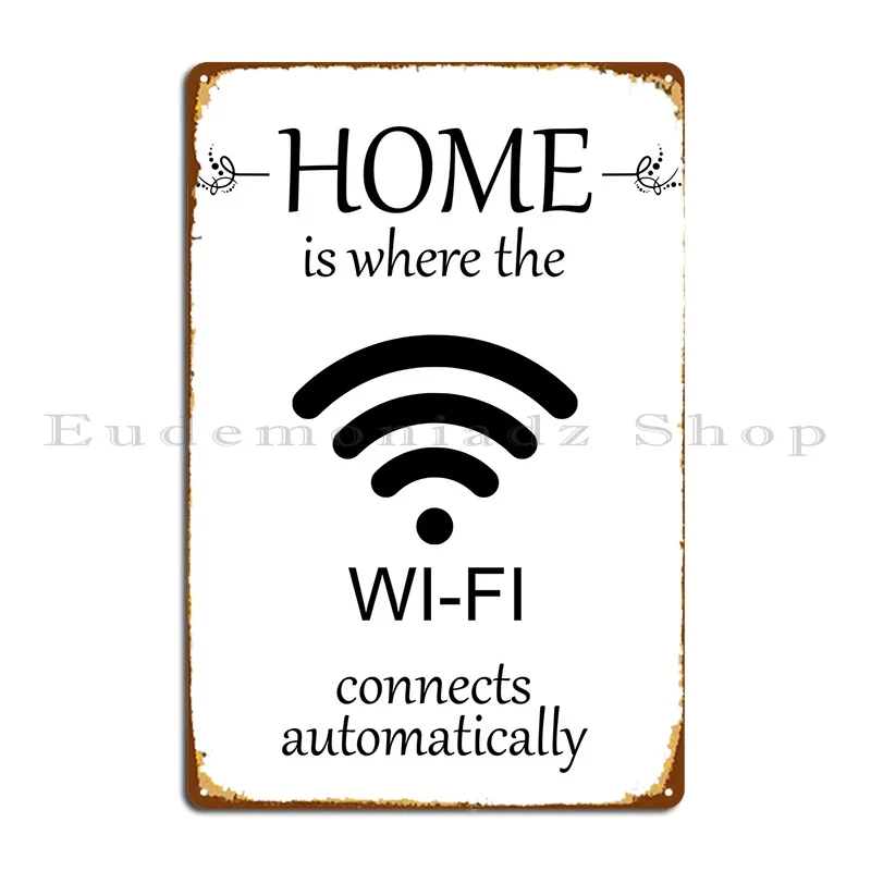 

Забавные Wi-Fi домашние металлические знаки, проектирование стены, фотообои