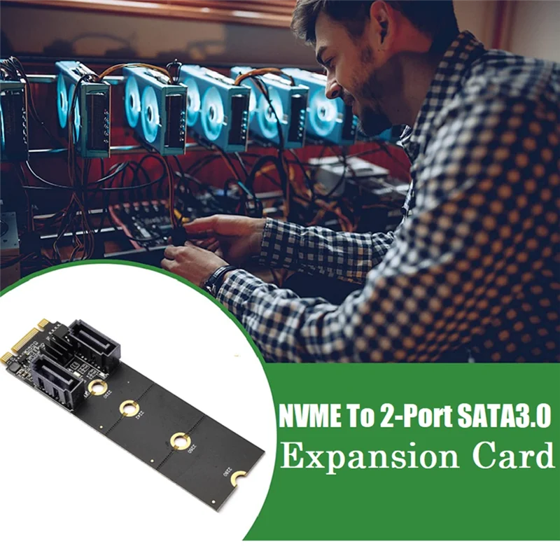 

M.2 KEY-M NVME PCI-E для 2-портовой карты расширения Sata3.0 адаптер карт памяти без привода JMB582 Sup Port s 2230 2242 2260 2280 слоты