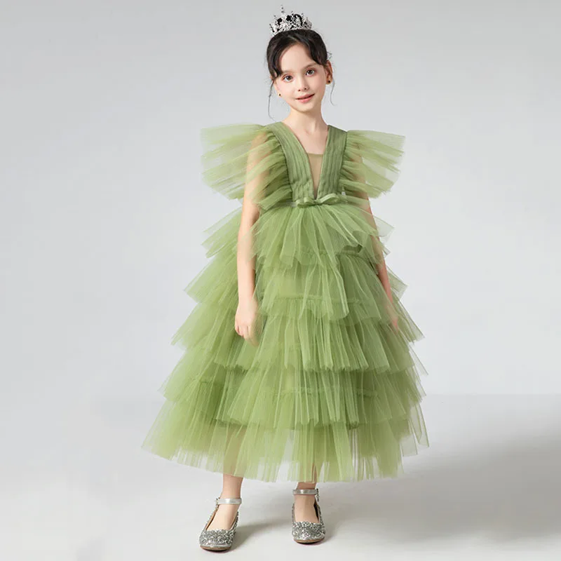 

Flower Girl Dresses for Weddings Girl's Dress Ball Gown Prom Clothes Robe Girls Children Eid Formal Party Baby 2023 Princess New