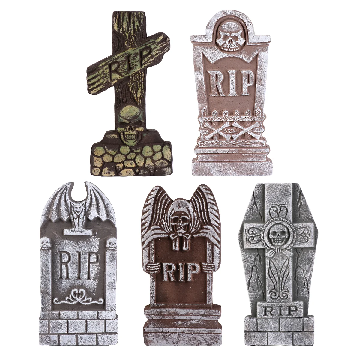

Tombstone Decorationstombstones Yard Decor Haunted House Scary Props Decoration Fake Outdoor Lawn Gravestone Rip Sign Stakes