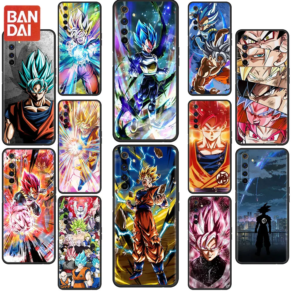 

Dragon Ball Son Goku Anime Case For Realme 8 7 6 5 Pro C21 C21Y C3 C11 XT C25 for Oppo A53 A93 A95 5G A52 Black Soft Phone Capa