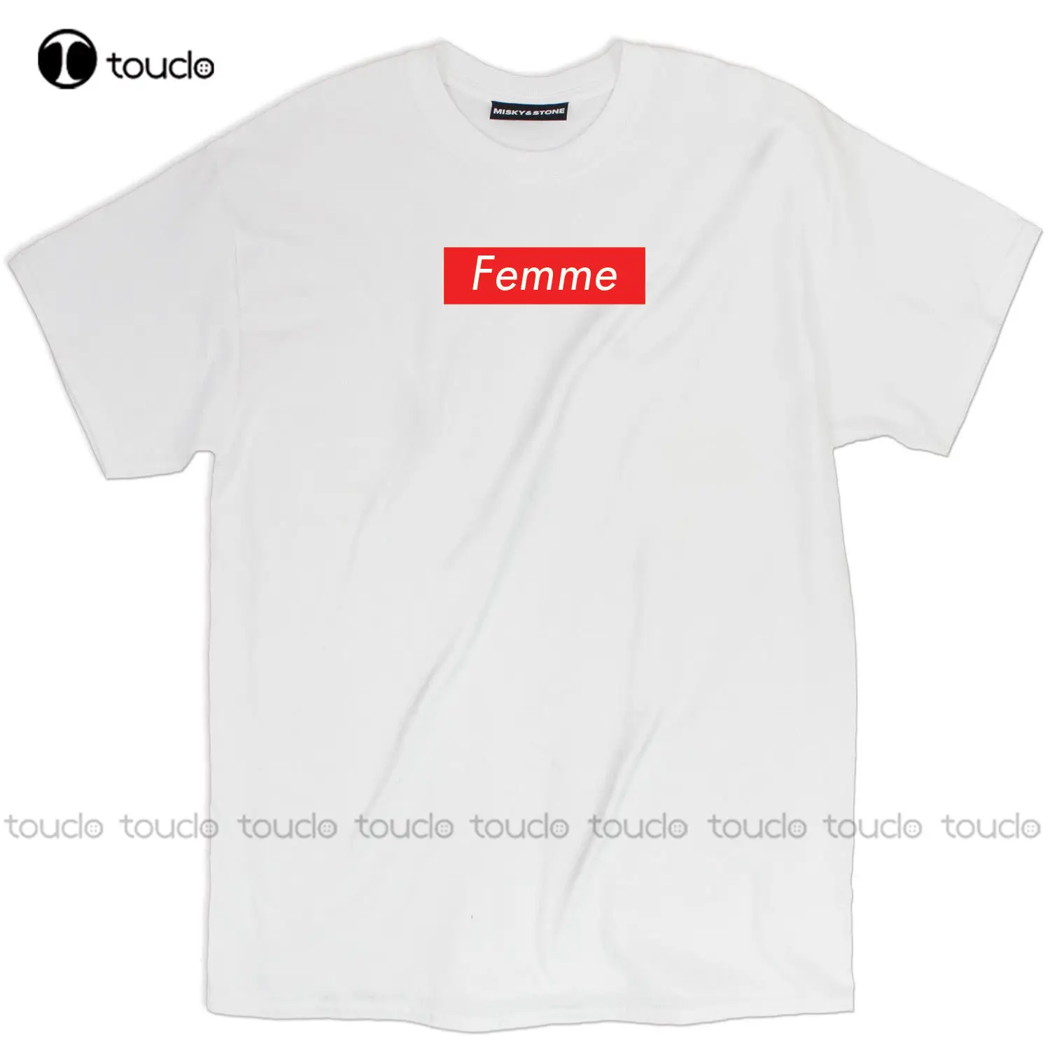 

Men'S T-Shirt Newest Femme Red Block Statement Loose Fit Unisex T-Shirt Tee Base Shirt Custom aldult Teen unisex