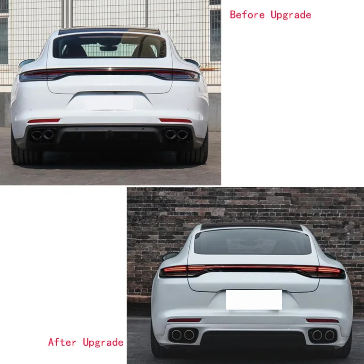 Фото Damei оригинальное качество Panamera 971 971.2 GTS SD Style Bodykit LED DRL Передний бампер Задний диффузор Боковые юбки Комплект кузова для Porsc №3