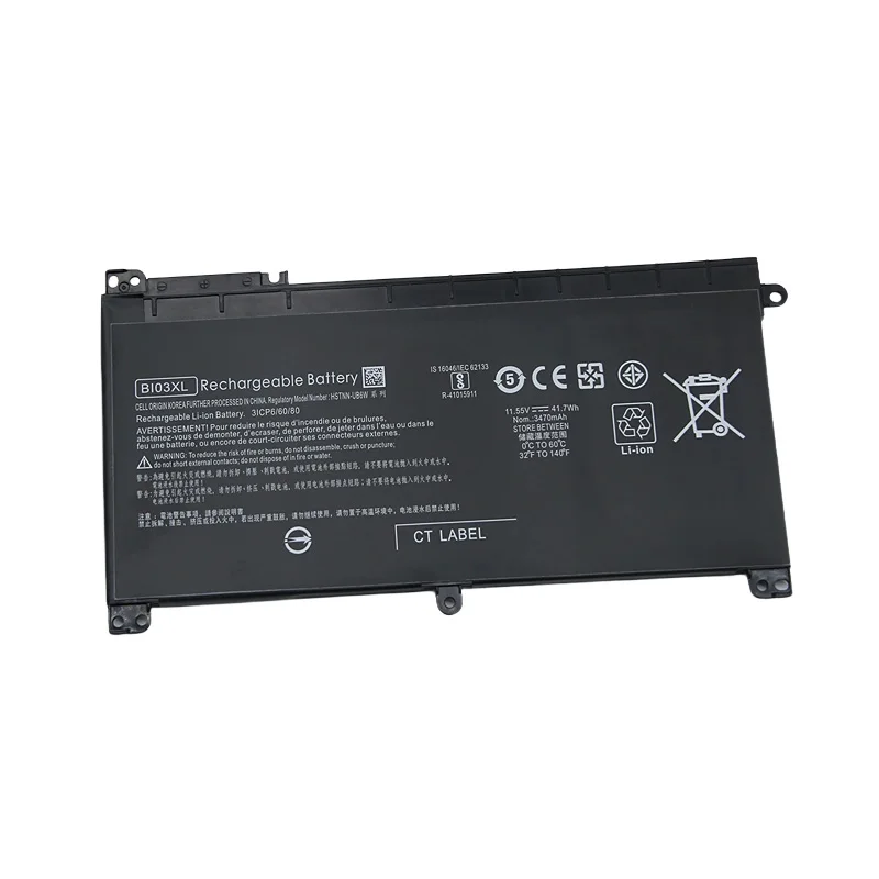 Новый аккумулятор для ноутбука BI03XL HP Pavilion X360 13-u000 HSTNN-UB6W 843537 -541 TPN-W118/Q183 HSTNN-LB7P ON03XL