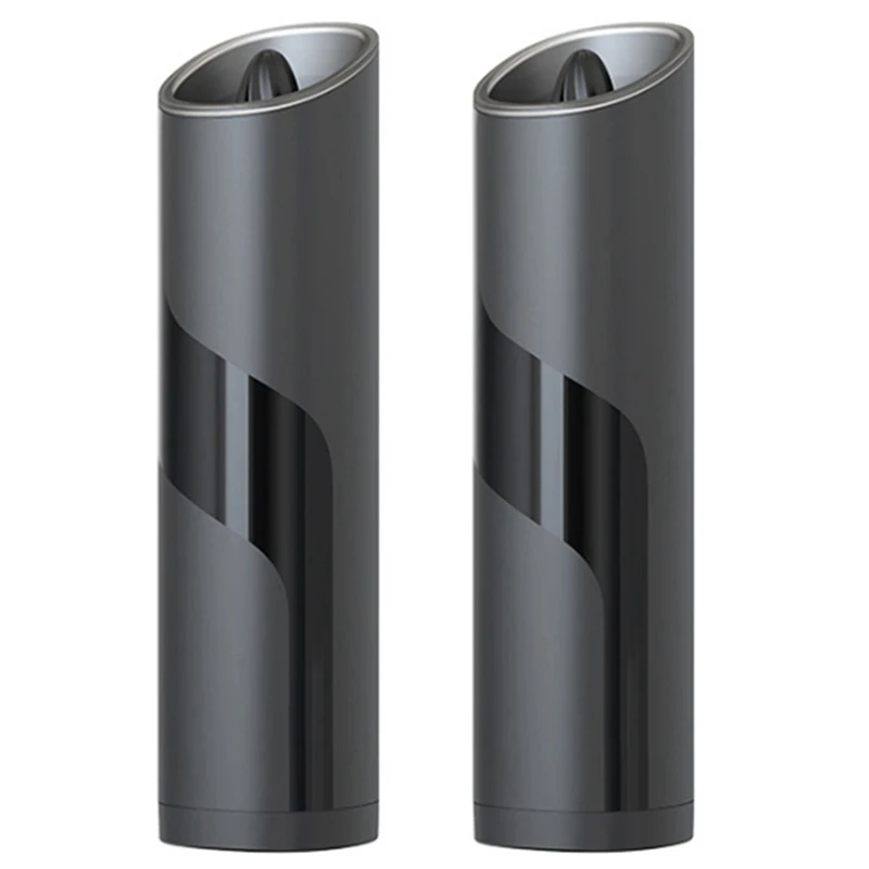 

2X Electric Salt And Pepper Grinder Set, Gravity Pepper Grinder, Automatic Salt Grinder Pepper Mill For Kitchen