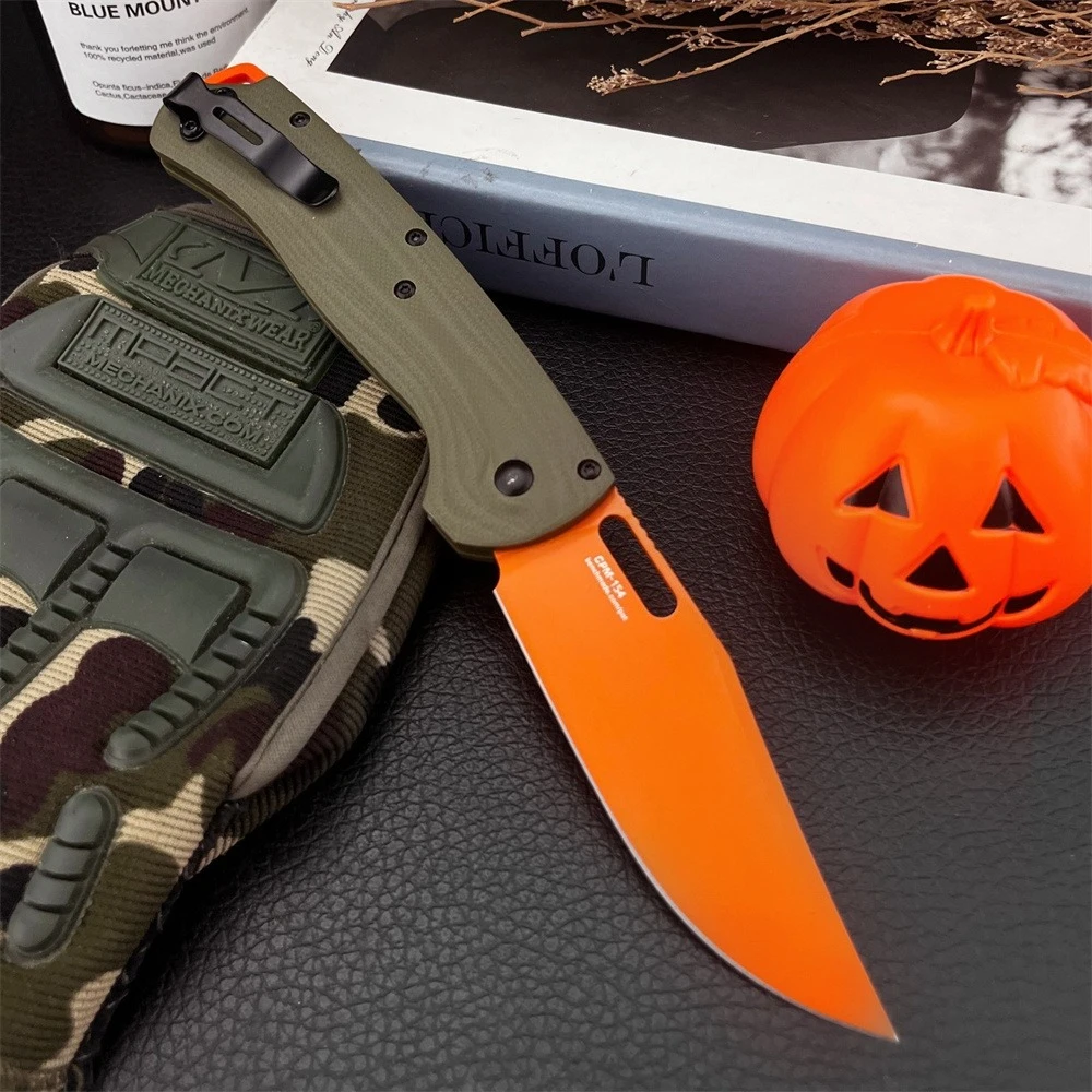 Фото Складной карманный нож Green G10 Handle BM 15535 с лезвием S35V для активного отдыха, кемпинга, рыбалки, охоты, многофункциональный инструмент для резки №2