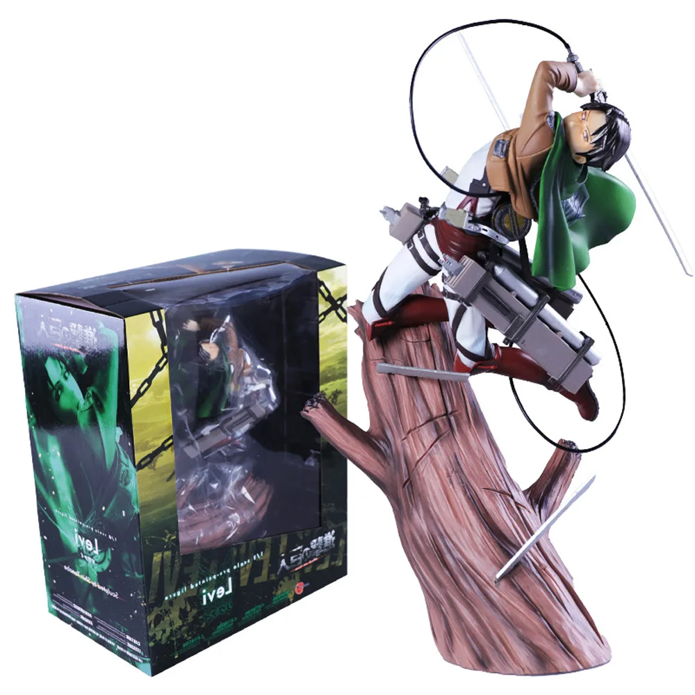 

Attack on Titan Artfx J Levi Renewal Package Ver. PVC Action Figure Anime Brave-Act Levi GK Figure Model Toys Doll Gift