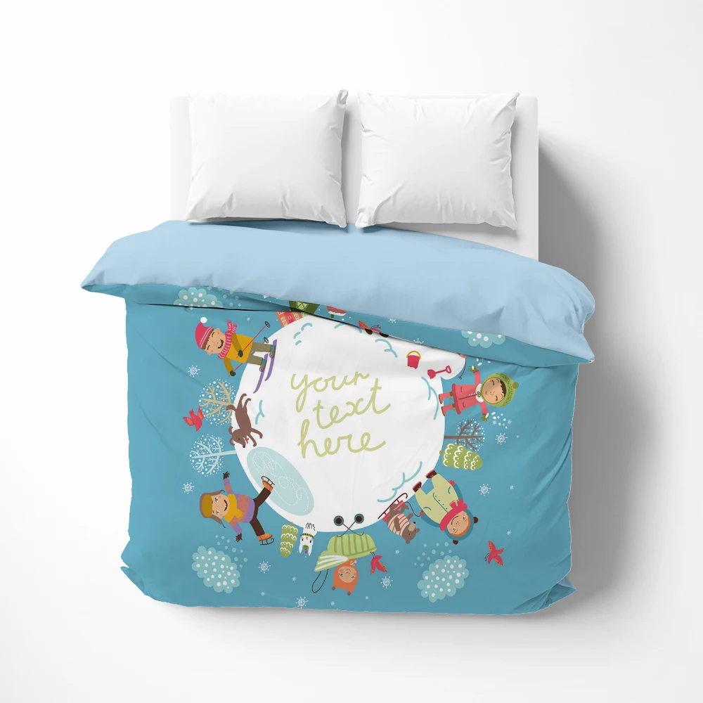 Мультяшное постельное белье пододеяльник покрывало/одеяло/удобный чехол милое