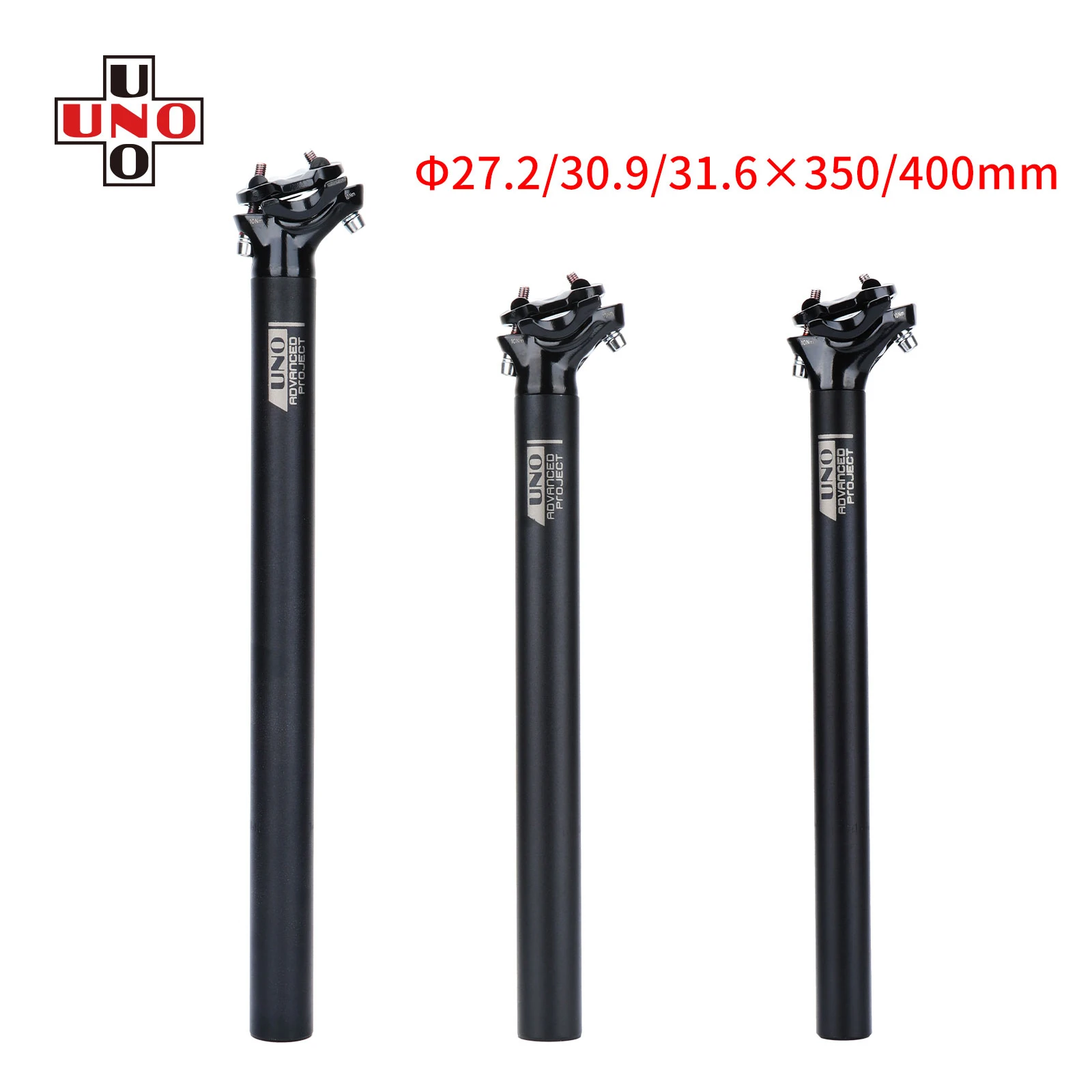 Купи UNO Ultra-light Bicycle Seatpost For Dual Track Saddle 27.2mm/30.9mm/31.6mm*350mm/400mm Aluminum Alloy Mountain Bike Seat Post за 1,445 рублей в магазине AliExpress