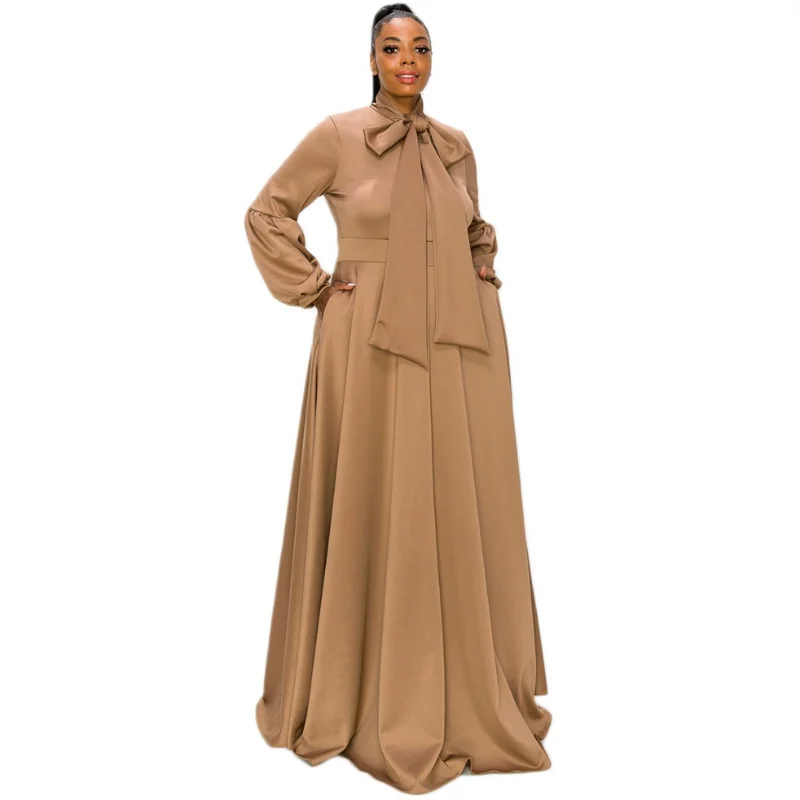 

African Dresses For Women Elegant 2022 Dashiki Autumn Winter Maxi Dress Ladies Traditional African Clothing Fairy Dreaes