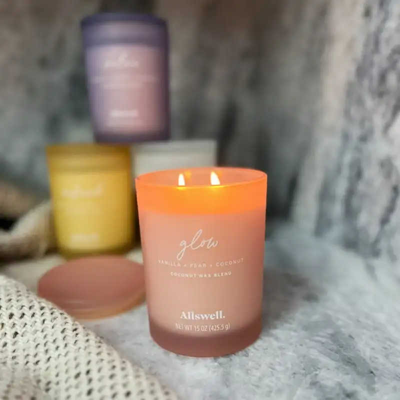 

Scented 2-Wick Spa Candle - Glow (Vanilla + Pear + Coconut) Modern home decor Led candles Flooding candles Strawberry candle Wil