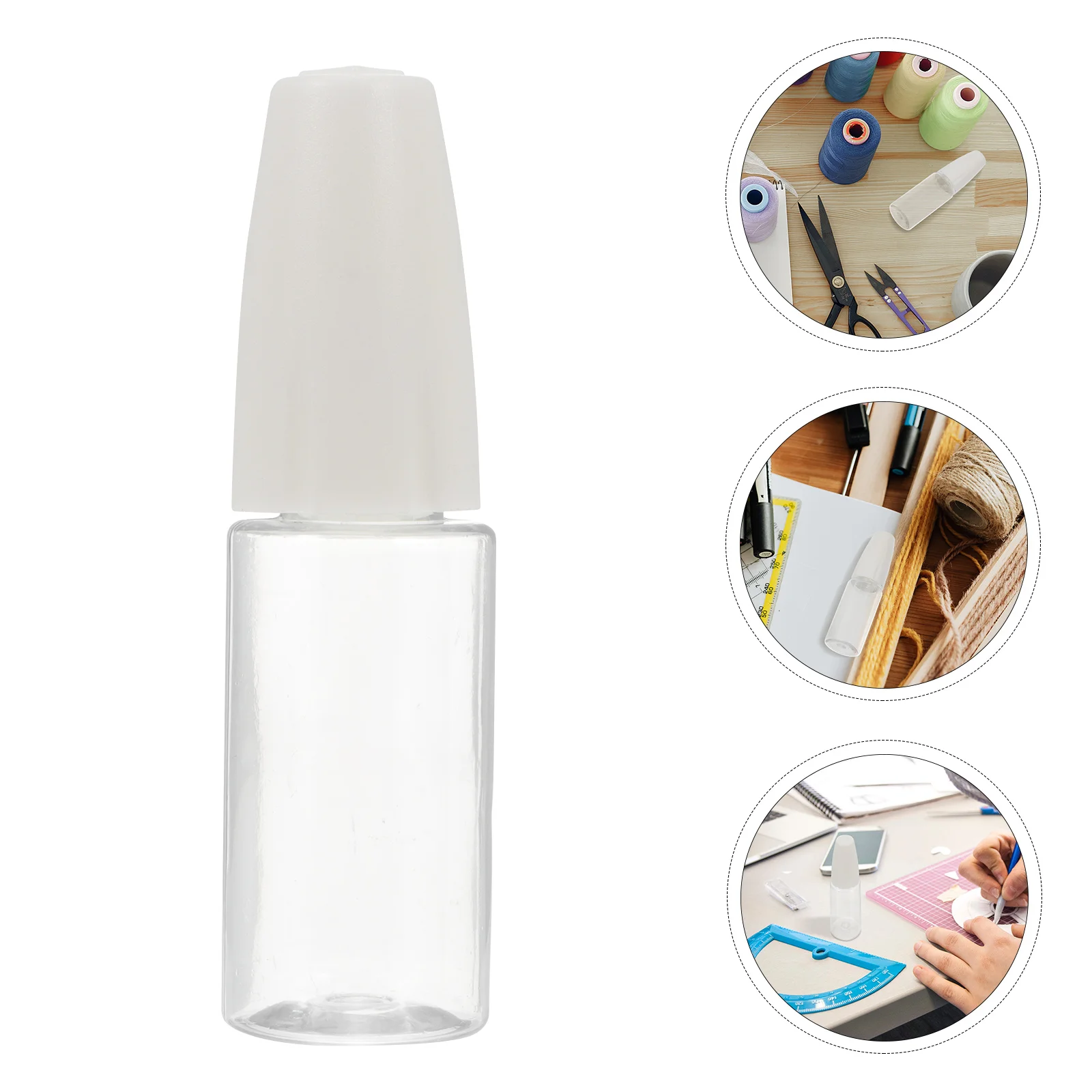 

10Pcs Precision Tip Applicator Bottles Translucent Glue Bottle Oil Bottle for Painting Quilling Ink Making Bottle