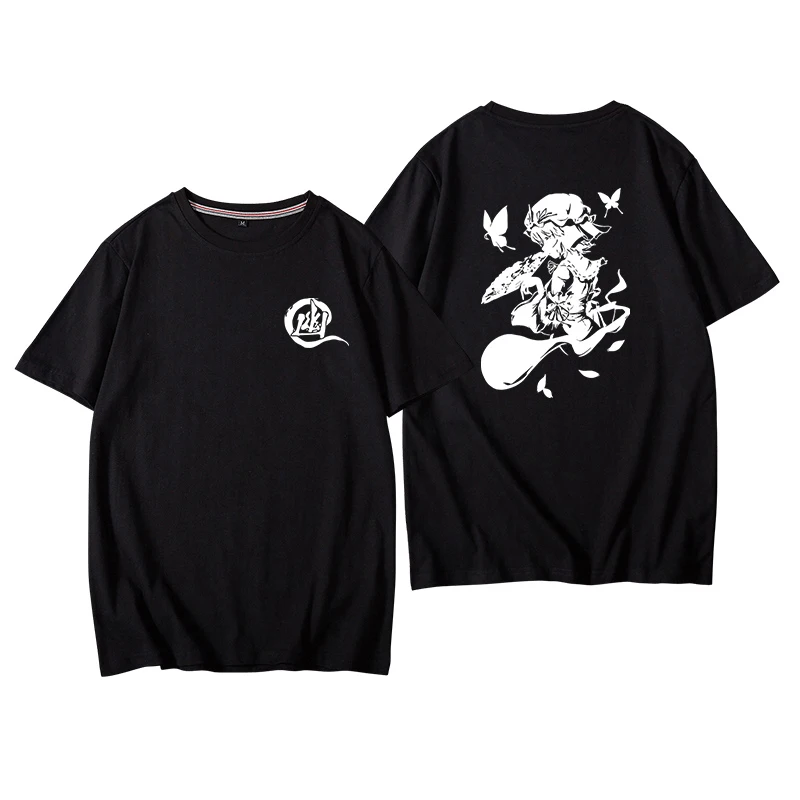 

Anime Touhou Project Remilia Scarlet Hakurei Reimu Short Sleeve T-Shirt Cosplay Student Summer Fashion Unisex Loose Tee Tops