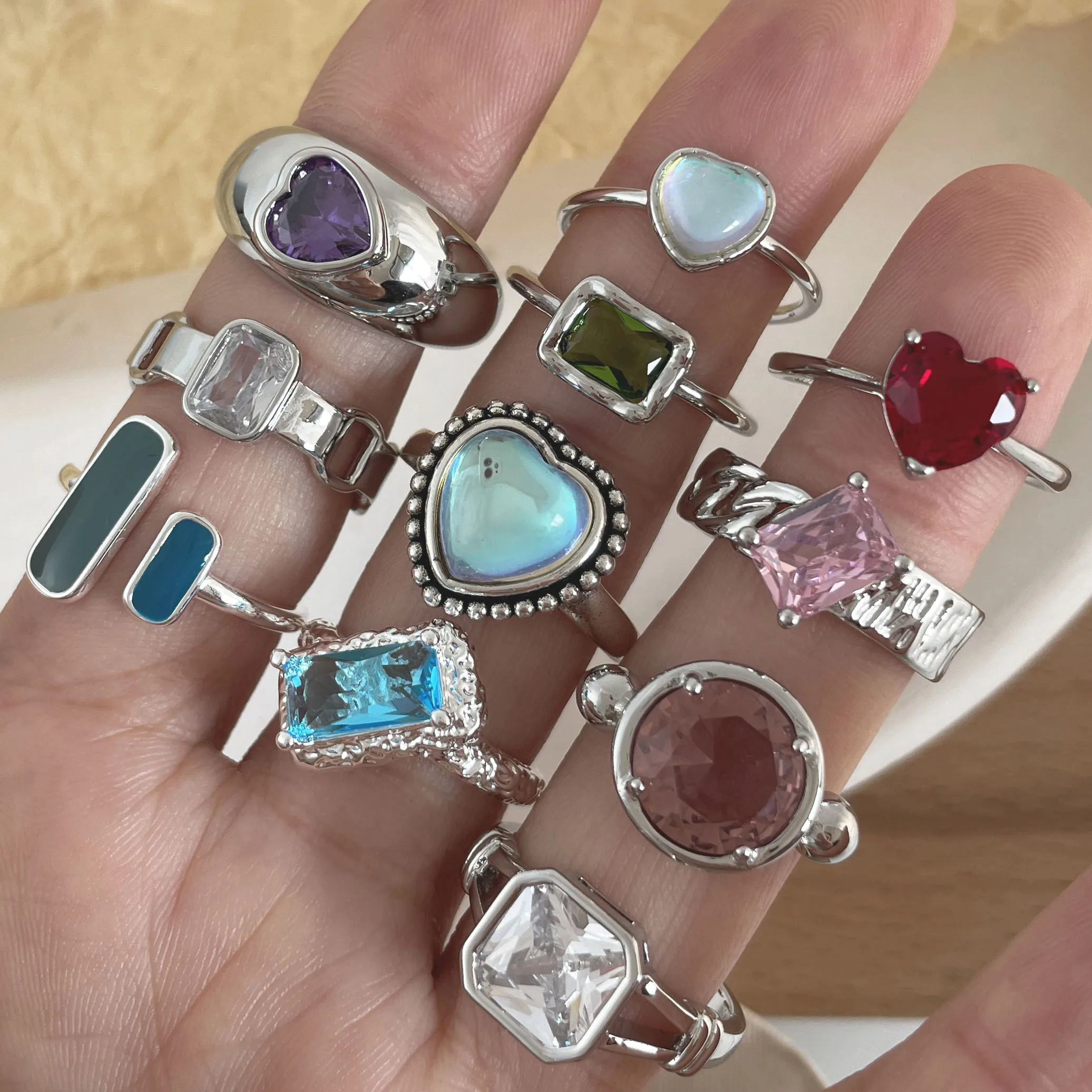 Женское кольцо из стерлингового серебра 925 пробы