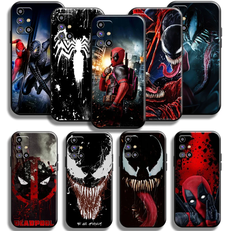 

Marvel Venom Spiderman Deadpool Phone Case For Samsung Galaxy M31 M31S Cases Soft Full Protection Shell Coque Shockproof Cover