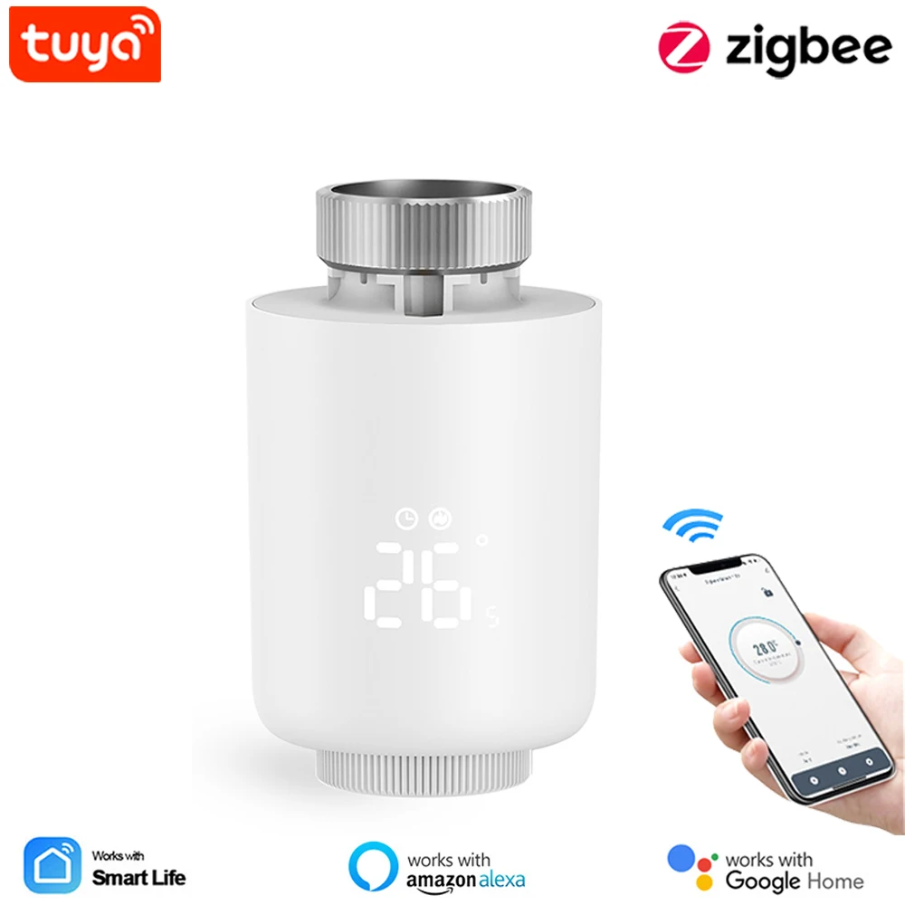 Новый привод радиатора Tuya ZigBee3.0 клапан умный программируемый термостат