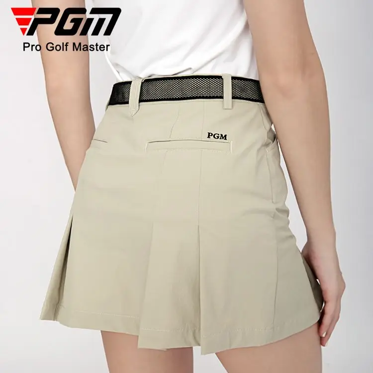 PGM Slim Lady Golf Tennis Clothing Pleats A-skirt Elastic Sports Wear Casual Hip Skirt Women Comfortable Multi-color Optional