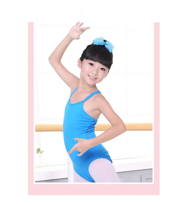 Двойной ремешок камзол гимнастический купальник для девочек занятий балетом