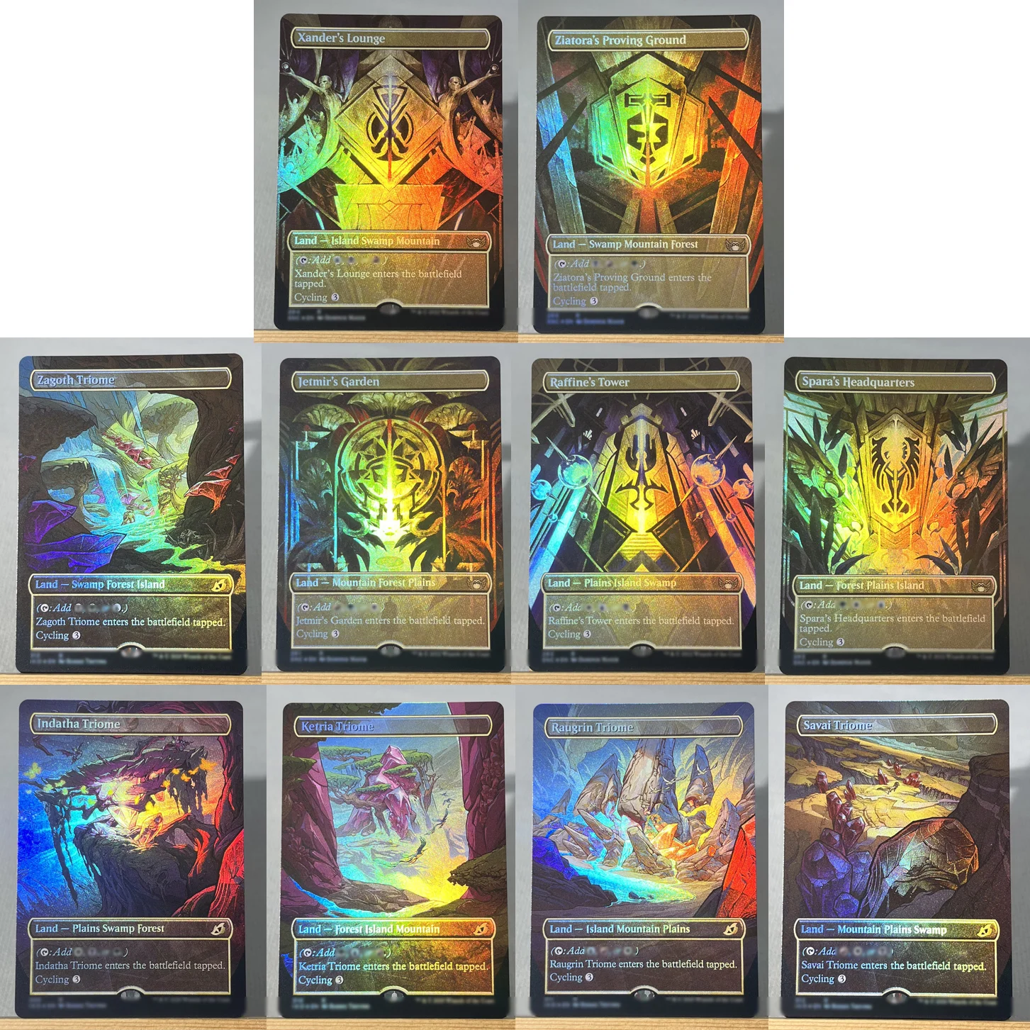 Фото SNC UNF IKO FOIL5-01 Tcg прокси волшебные карты Наземные циклы шоковые земли фехты Осторонняя садовая кетрия Триме собрание №2