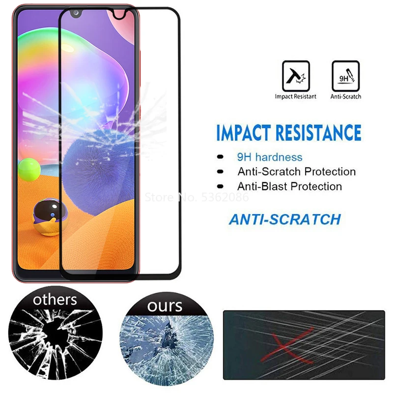 Защитное стекло закаленное 9Н для Samsung A31/A30/A30S/M30/M31/M31s/M/A 30 S/31/30 s/9D | Мобильные