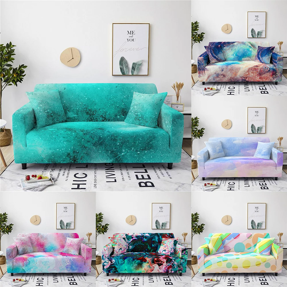 

Stretch Slipcovers Sofa Cover Set Elastic Couch Cove for Living Room Decor Sectional Corner Sofa L Shape 1/2/3/4 Seater Armchair