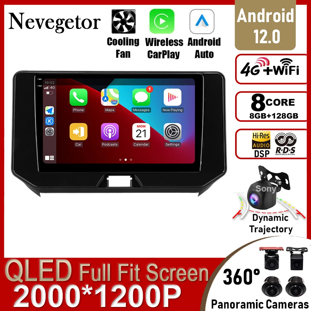 

Автомагнитола Carplay Android 12 для Toyota Harrier 4 XU80 2020-2022, мультимедийный видеоплеер, навигация GPS TV No 2din 2 Din DVD