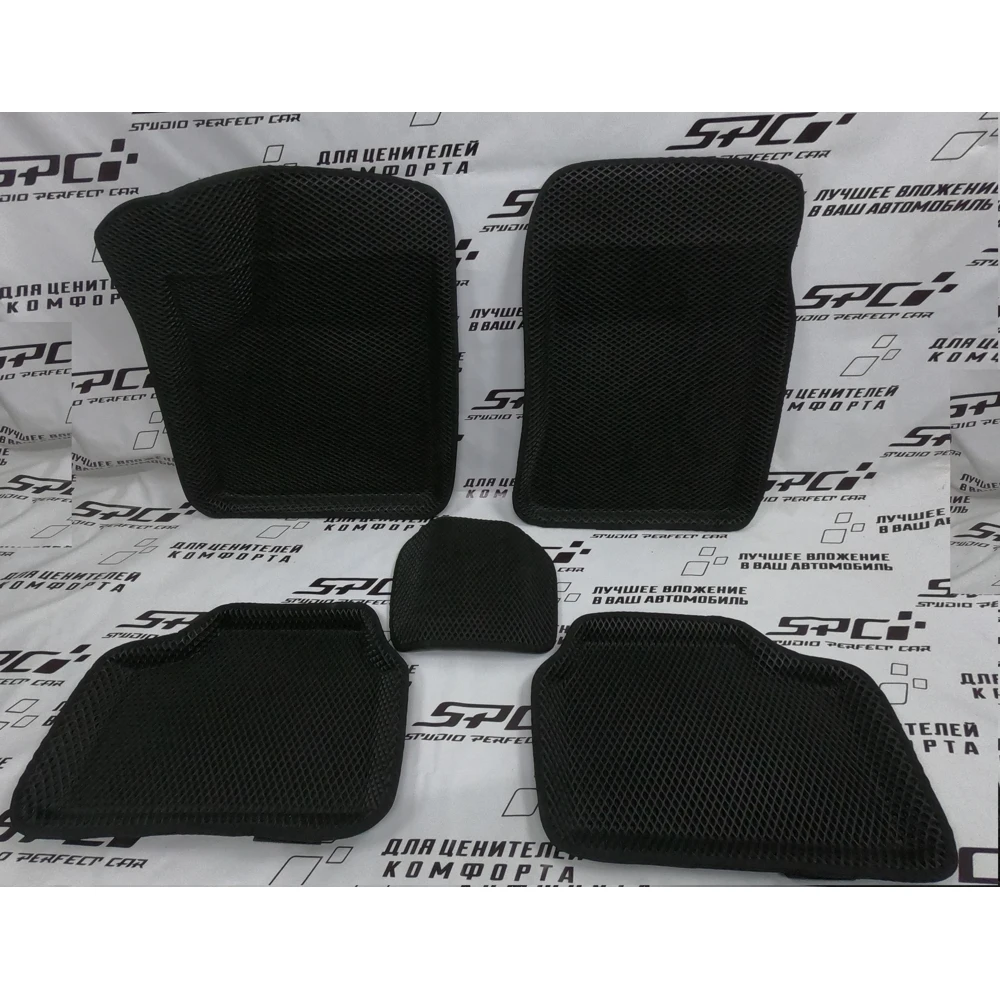 Новинка! Коврики Ева с Пресс Бортами на Lada Priora CITY черный |