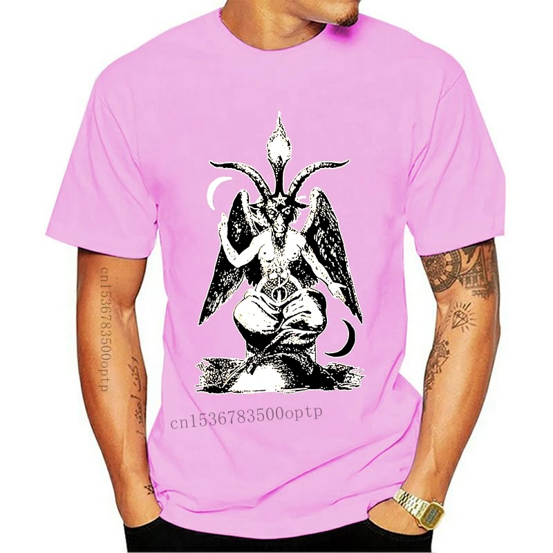 

Baphomet T Shirt Satanic Clothing Witchcraft Witch Horror Satanism Occult S - Xl Printing Apparel Tee Shirt