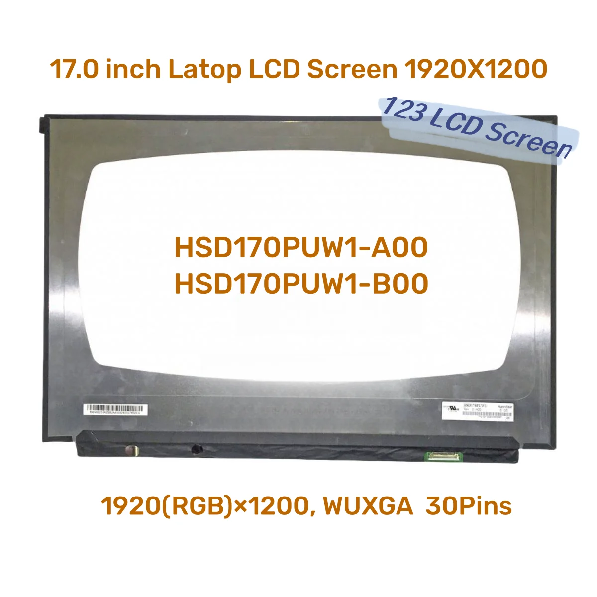 ЖК-экран с диагональю 17 дюймов и матрицей 1920X1200 детали для замены панели дисплея