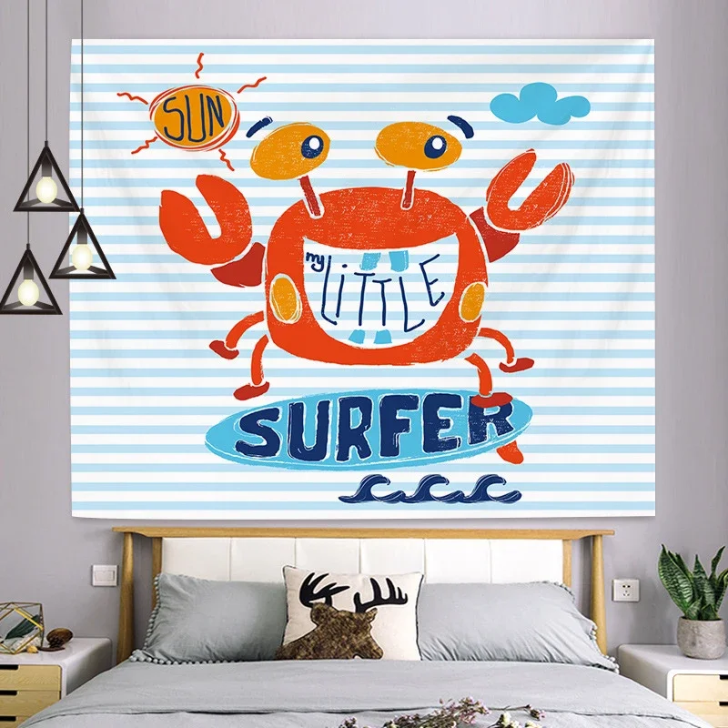 Ashou мультяшный детский гобелен Настенный декор фон для фото украшение детской