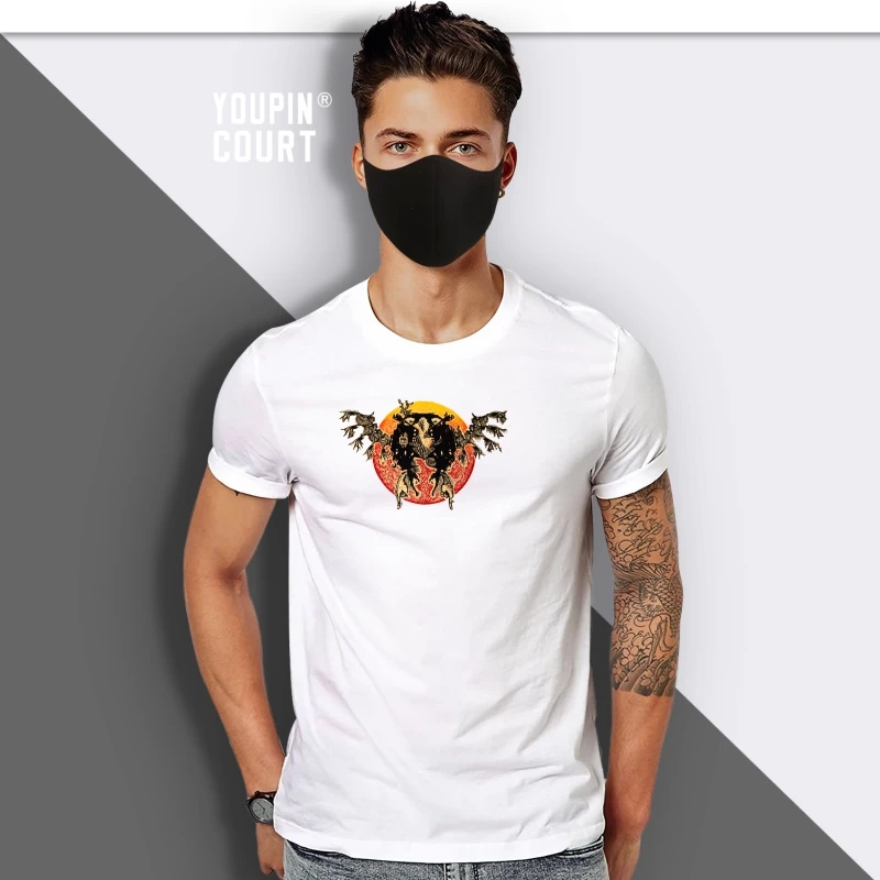 

Abstract Owl Shirt - Hand Screen Printed- Short Sleeve T-Shirt men t shirt