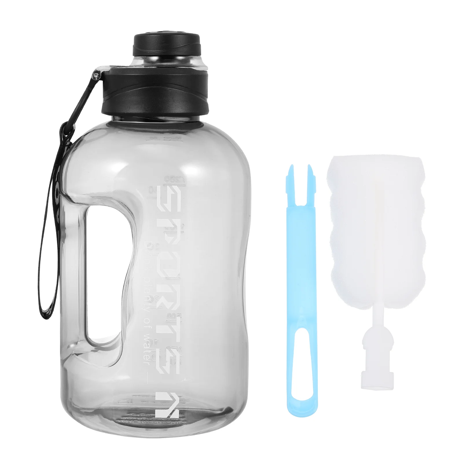 

Bottle Large Bottles Fitness Jug Sportscontainer Gym Gallon 1 Bucket Capacity Outdoor Daily Brush Drinking Camping Strap Big